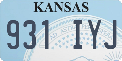 KS license plate 931IYJ