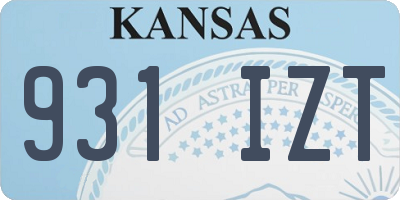 KS license plate 931IZT
