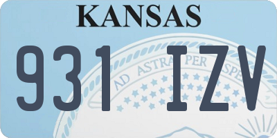 KS license plate 931IZV
