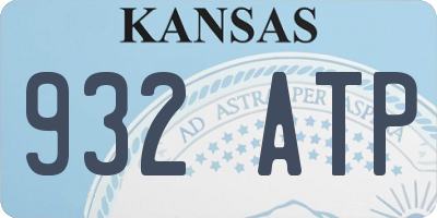 KS license plate 932ATP