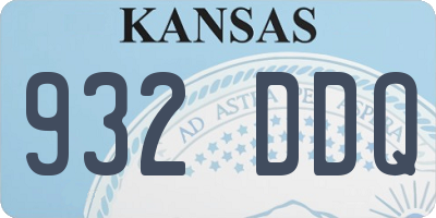 KS license plate 932DDQ