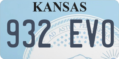 KS license plate 932EVO