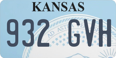 KS license plate 932GVH