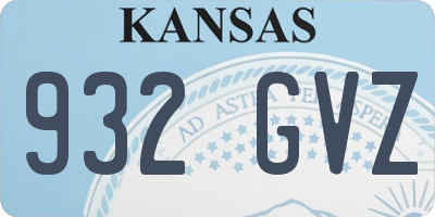 KS license plate 932GVZ