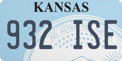 KS license plate 932ISE