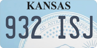 KS license plate 932ISJ