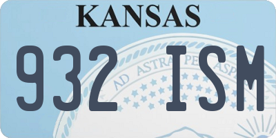 KS license plate 932ISM