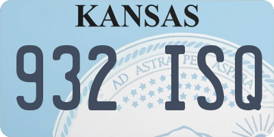 KS license plate 932ISQ