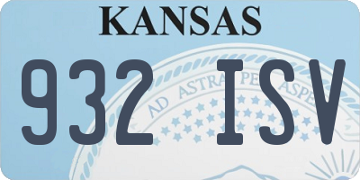 KS license plate 932ISV