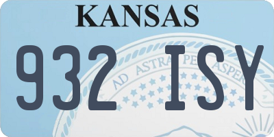 KS license plate 932ISY