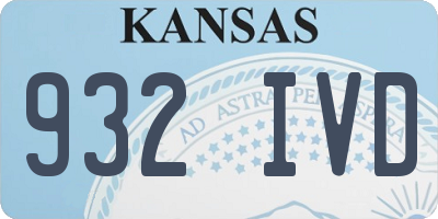 KS license plate 932IVD
