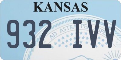 KS license plate 932IVV