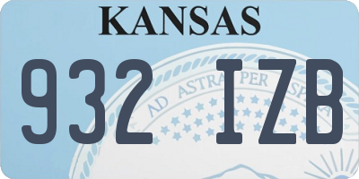 KS license plate 932IZB