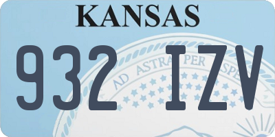 KS license plate 932IZV