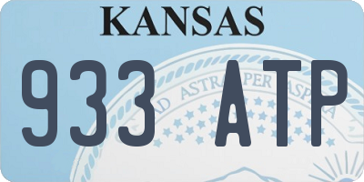 KS license plate 933ATP