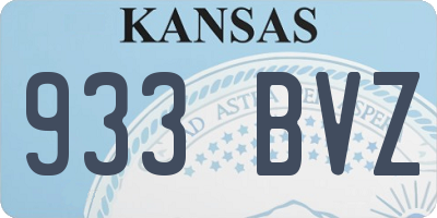 KS license plate 933BVZ