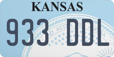 KS license plate 933DDL