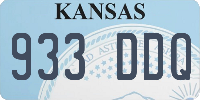 KS license plate 933DDQ