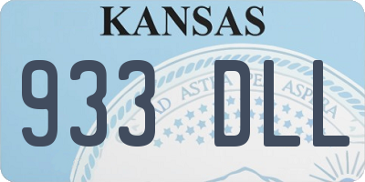 KS license plate 933DLL