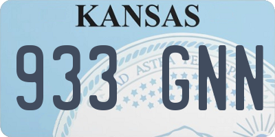 KS license plate 933GNN