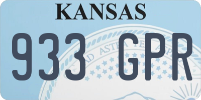 KS license plate 933GPR