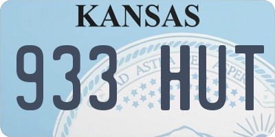 KS license plate 933HUT