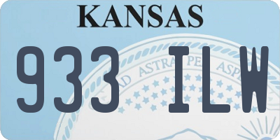 KS license plate 933ILW