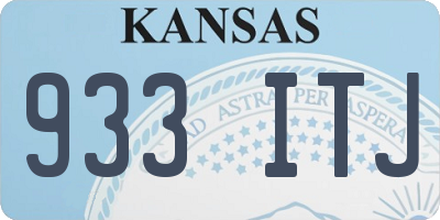 KS license plate 933ITJ