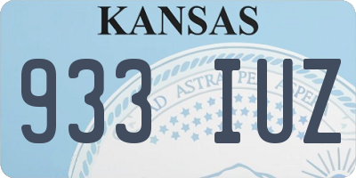KS license plate 933IUZ