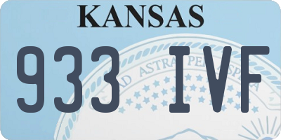 KS license plate 933IVF