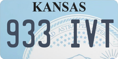 KS license plate 933IVT