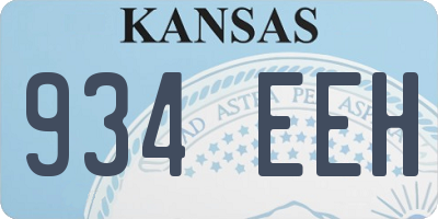 KS license plate 934EEH