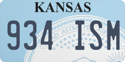KS license plate 934ISM