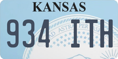 KS license plate 934ITH