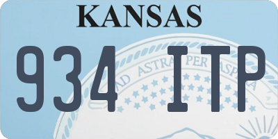 KS license plate 934ITP