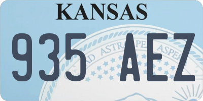 KS license plate 935AEZ