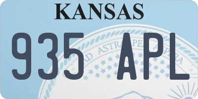 KS license plate 935APL