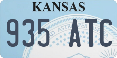 KS license plate 935ATC
