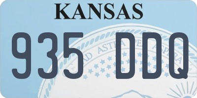 KS license plate 935DDQ