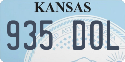 KS license plate 935DOL