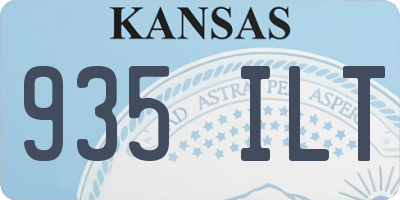 KS license plate 935ILT