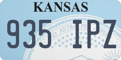 KS license plate 935IPZ