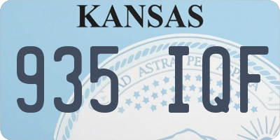 KS license plate 935IQF