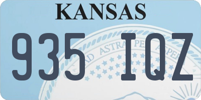 KS license plate 935IQZ
