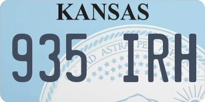 KS license plate 935IRH