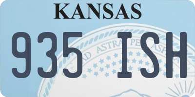 KS license plate 935ISH