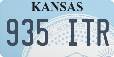 KS license plate 935ITR