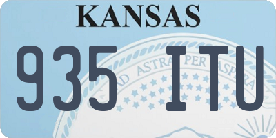 KS license plate 935ITU