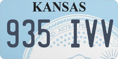 KS license plate 935IVV