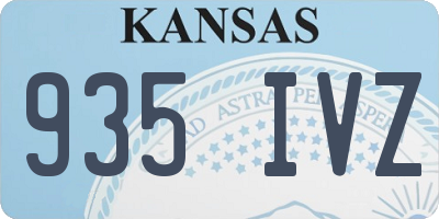 KS license plate 935IVZ